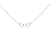 3 Tiny Circles Necklace