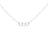 3 Tiny Circles Necklace