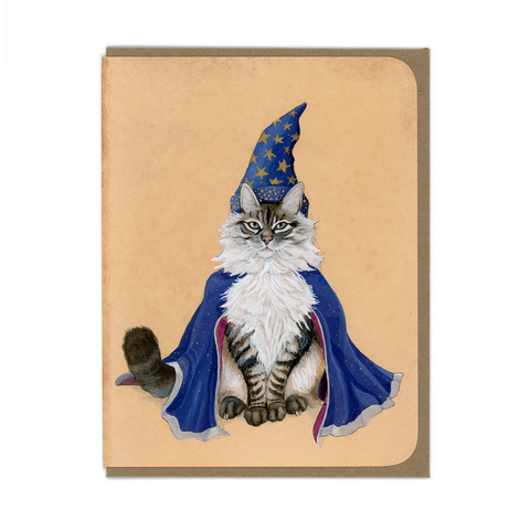 Wizard Kitty Greeting Card