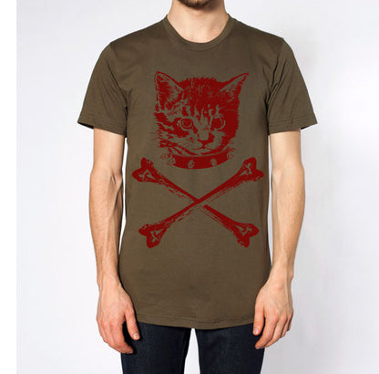 Kitten X-bones Men's T-shirt