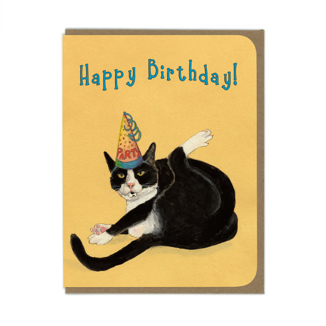 Party Cat Birthday Greeting Card