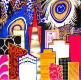Pink and Blue Skyline Wood Mounted Print