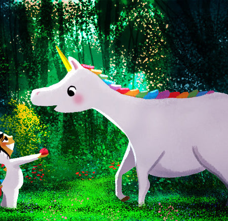 Two Unicorns print